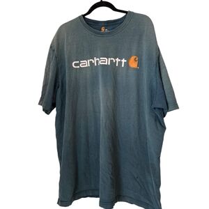 Carhartt Men's Gray Workwear Short Sleeve T-shirt Hole in Sleeve 3XL Workwear